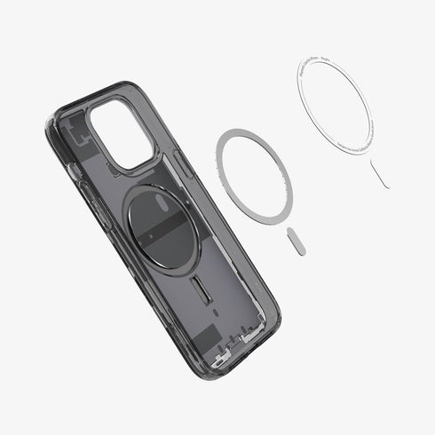 ACS05539 - iPhone 14 Pro Max Case Ultra Hybrid Zero One (MagFit) showing the back